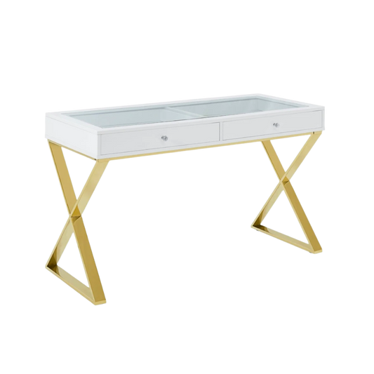 Glass Top Vanity Table