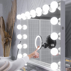 Magnifying LED Suction Mirror