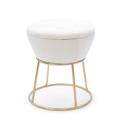 Liyana White Stool | Luvo Store